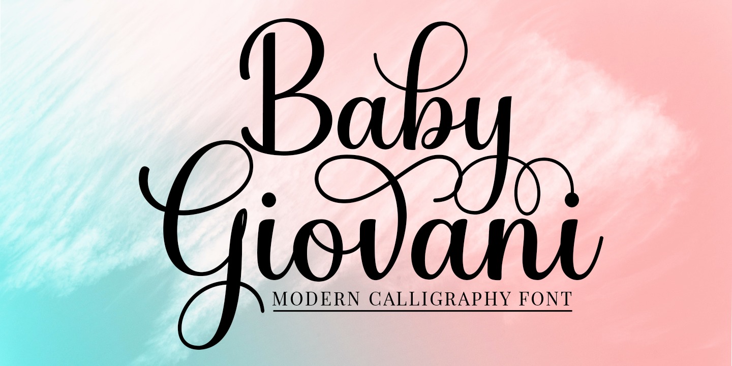 Baby Giovani Script Font